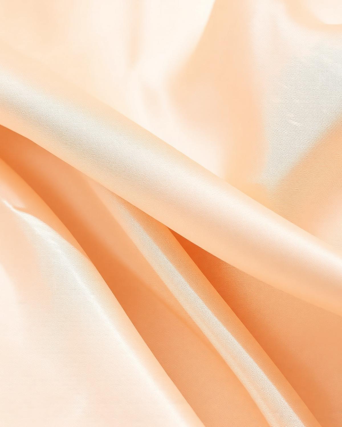 Champagne silk fabric folds